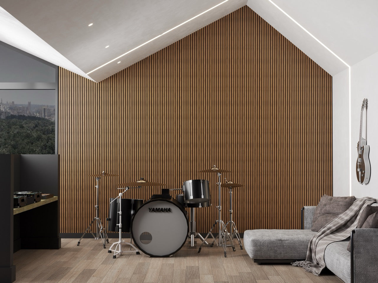 Teak Premium Acoustic Panel