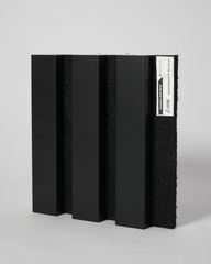 Super Matte Black Criss Cross Acoustic Panel