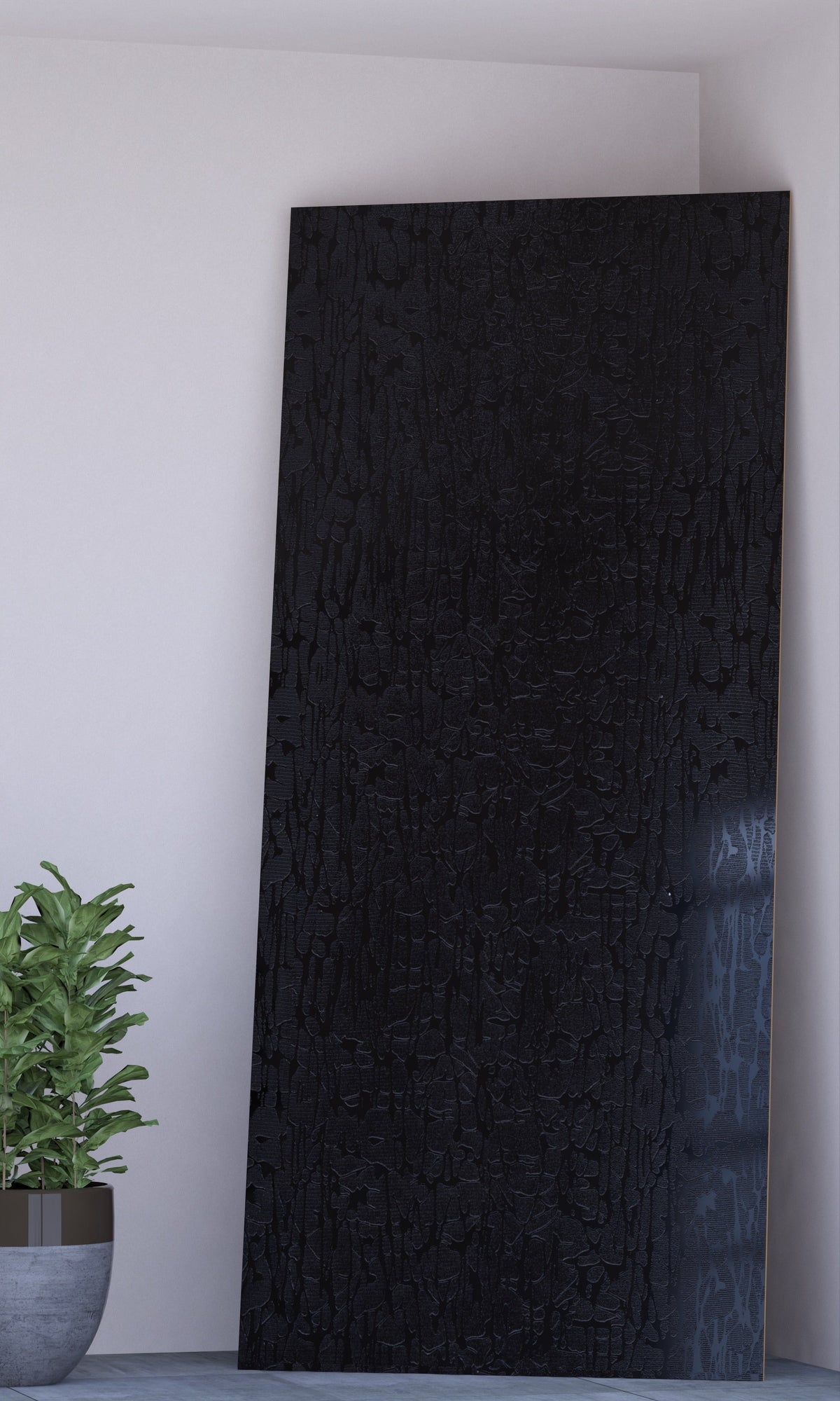 Black Larice 3D MDF Panel
